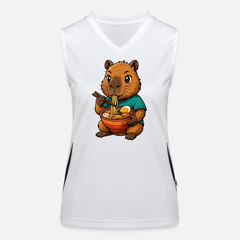ramen au capybara Débardeur respirant contrasté Femme