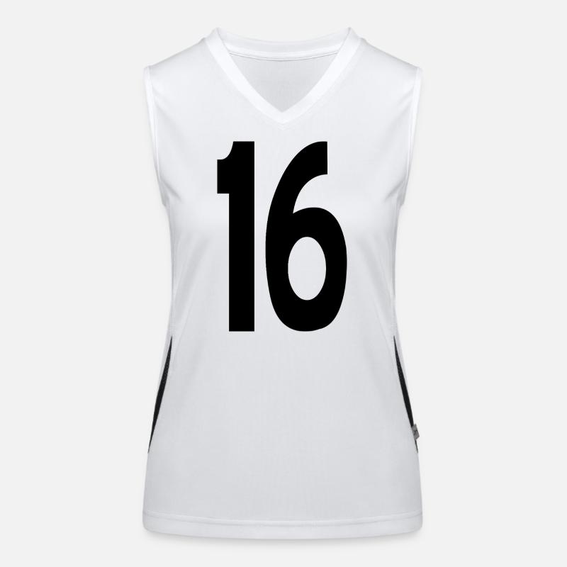 Six Seize Numéro 16 Débardeur respirant contrasté Femme