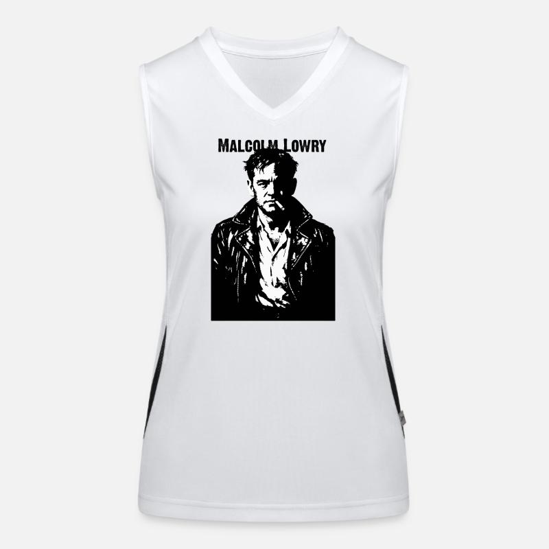 Portrait du rebelle de Malcolm Lowry Débardeur respirant contrasté Femme