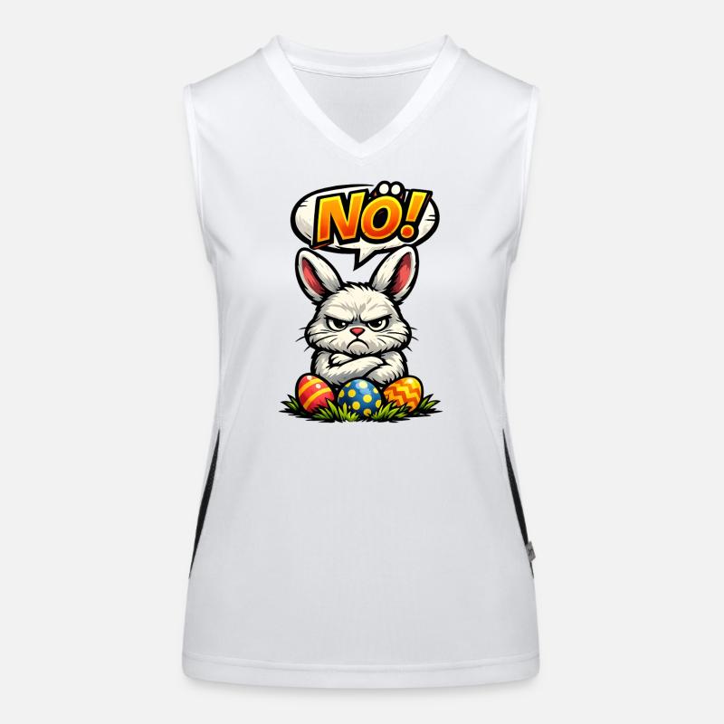 Cadeau de Pâques du lapin de Basse-Autriche Débardeur respirant contrasté Femme