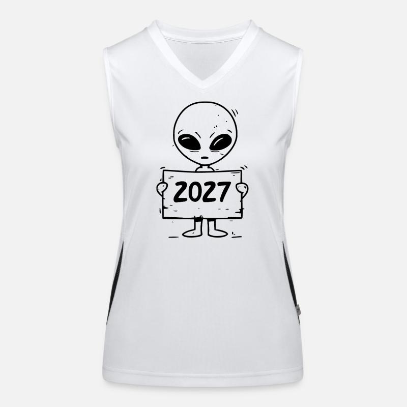 kleines Alien Funktionelles Kontrast-Tank Top für Frauen