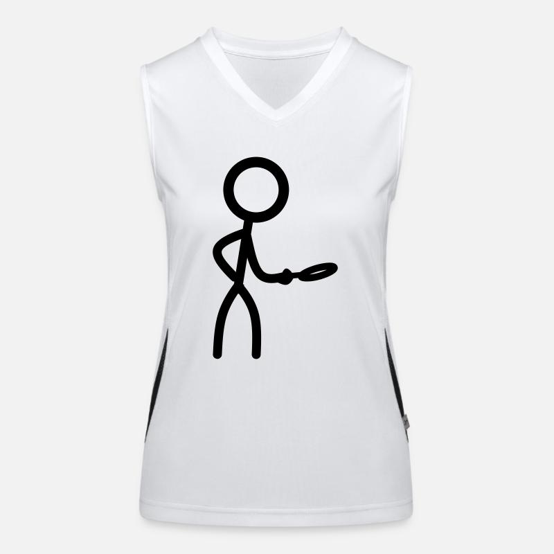 Stickman avec loupe Débardeur respirant contrasté Femme