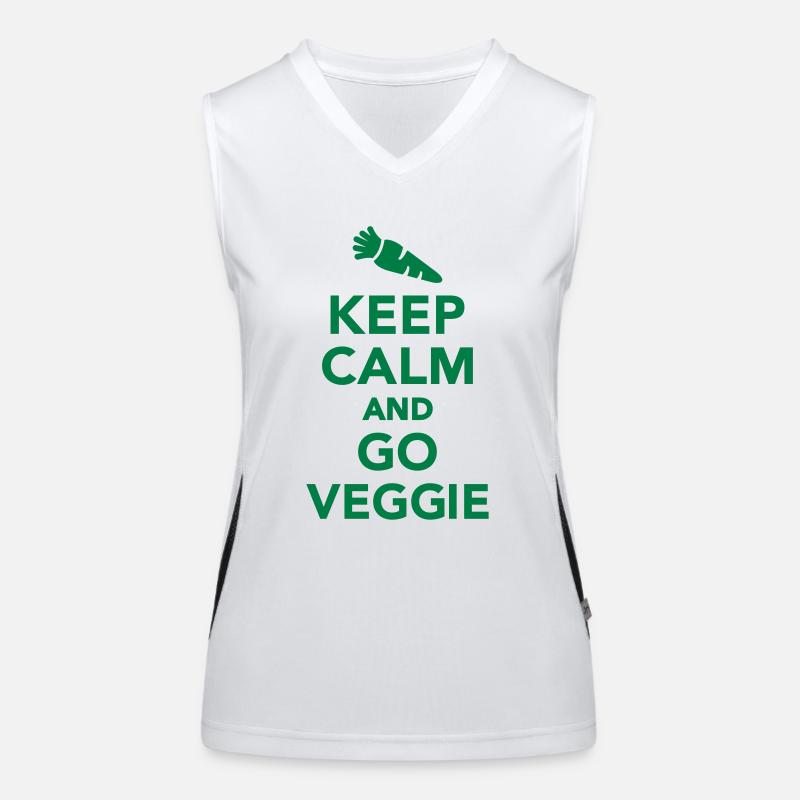 Keep calm and go Veggie Débardeur respirant contrasté Femme