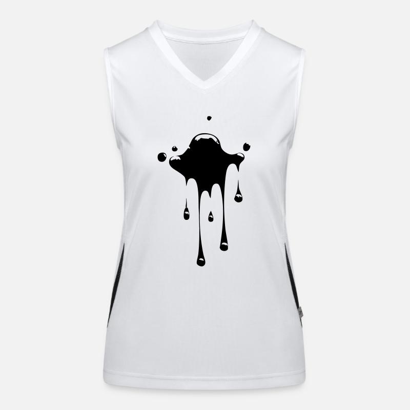 fleck_klecks Funktionelles Kontrast-Tank Top für Frauen