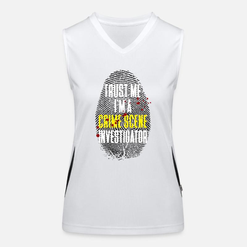 Securing traces - Kripo Polizei Kriminaltechnik Women's Functional Contrast Tank Top