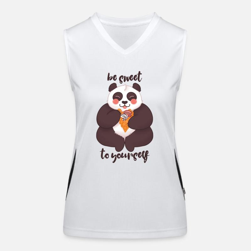 Soyez doux avec vous-même - Panda Débardeur respirant contrasté Femme