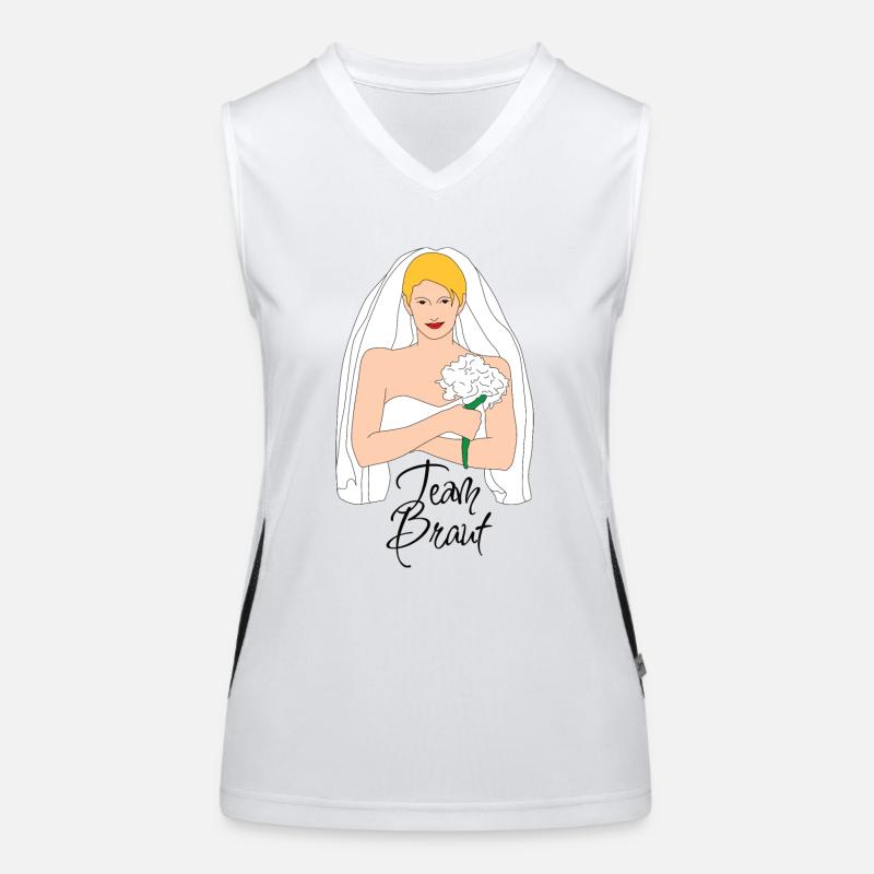 Team Bride Blonde 2 Débardeur respirant contrasté Femme
