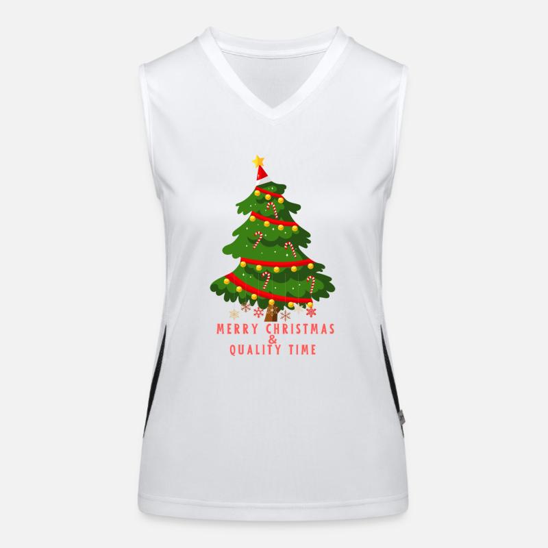 Joyeux Noël Débardeur respirant contrasté Femme