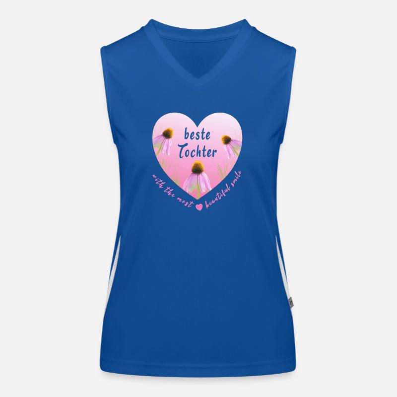 beste Tochter Funktionelles Kontrast-Tank Top für Frauen