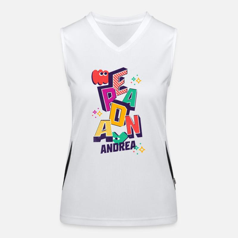 Andrea Name First name Drea Personalized name Funktionelles Kontrast-Tank Top für Frauen