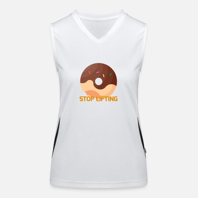 STOP LIFTING DONUT Women's Functional Contrast Tank Top