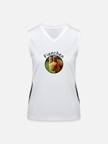 Fienchen - Funktionelles Kontrast-Tank Top für Frauen - Weiß/Schwarz - Vorne