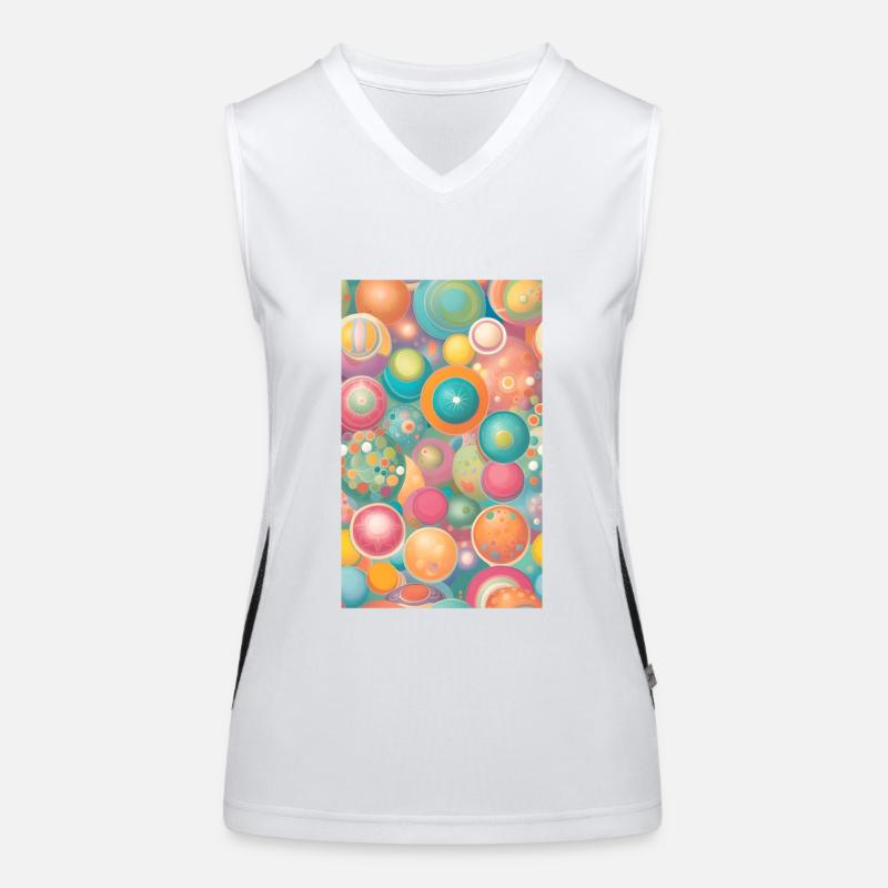 Mild circles & forms Women's Functional Contrast Tank Top