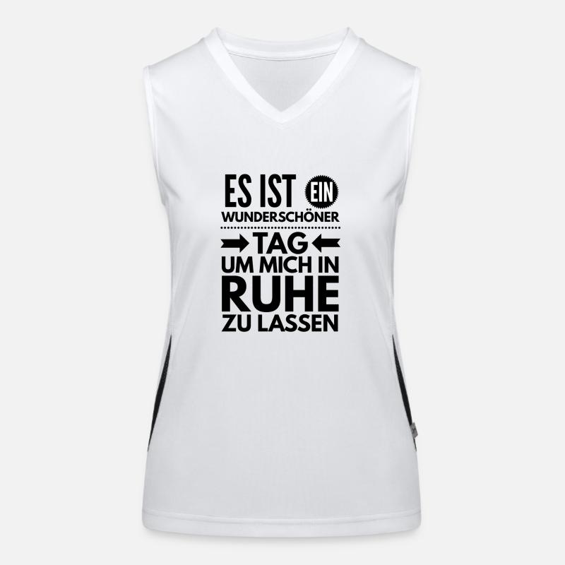 Wunderschöner Tag um mich in Ruhe zu lassen Funktionelles Kontrast-Tank Top für Frauen