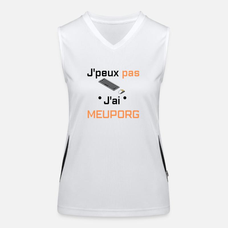 J'peux pas j'ai meuporg Débardeur respirant contrasté Femme