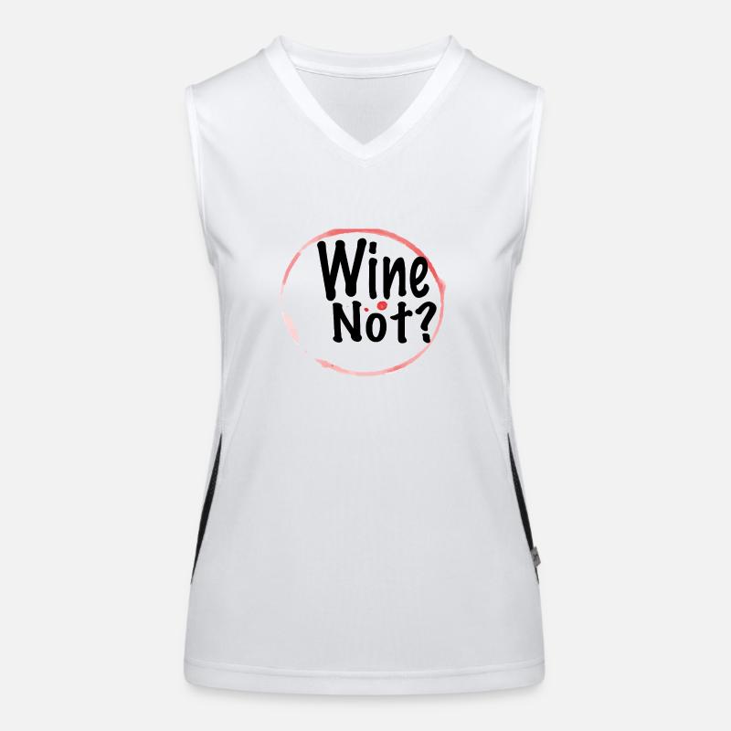 Du vin pas ? Débardeur respirant contrasté Femme