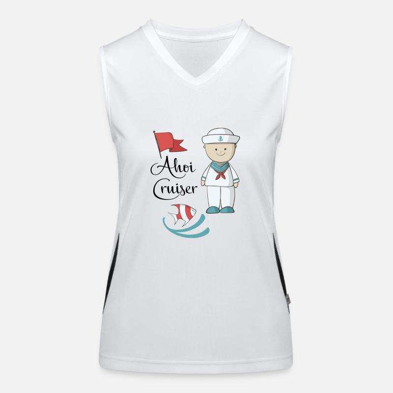 Maritim Funktionelles Kontrast-Tank Top für Frauen