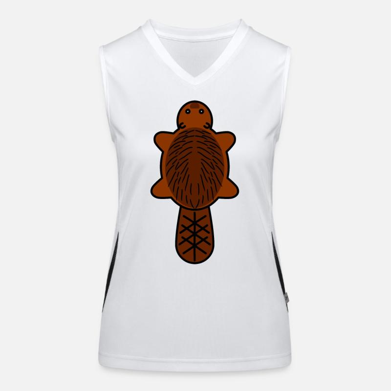 Bieber Bieber fur hunts hunter huntress Women's Functional Contrast Tank Top