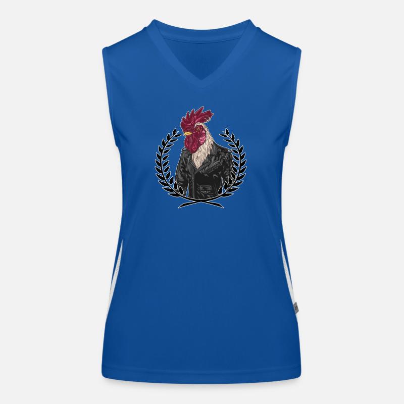 Punk Hahn Rockabilly Funktionelles Kontrast-Tank Top für Frauen