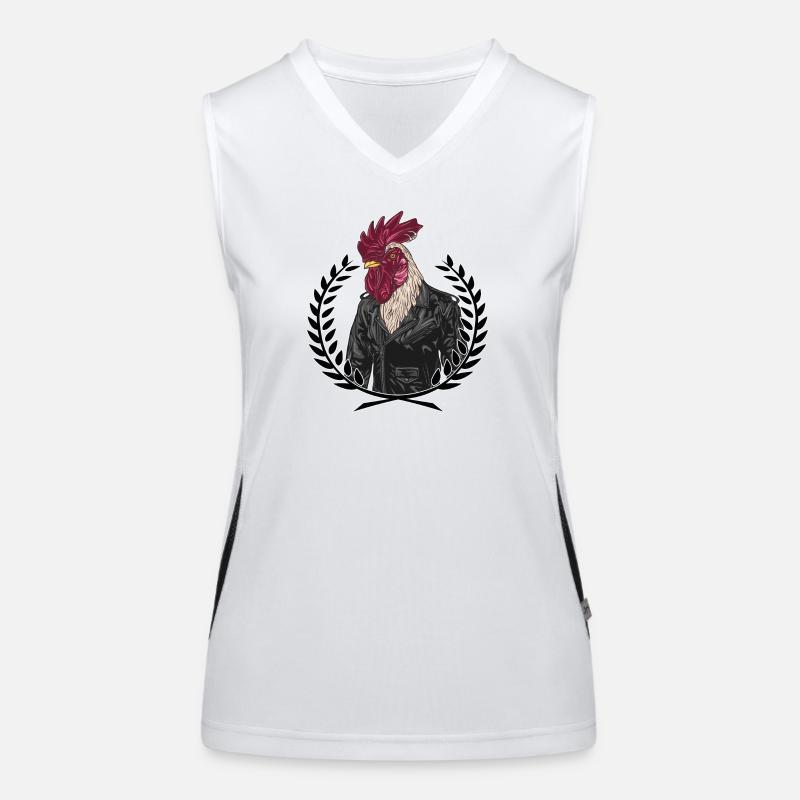 Punk Rockabilly Débardeur respirant contrasté Femme