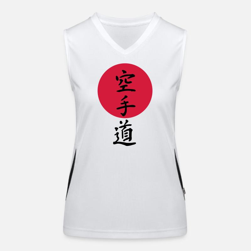 Karate Funktionelles Kontrast-Tank Top für Frauen