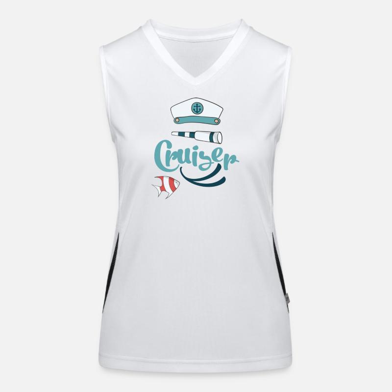 Kreuzfahrt Funktionelles Kontrast-Tank Top für Frauen