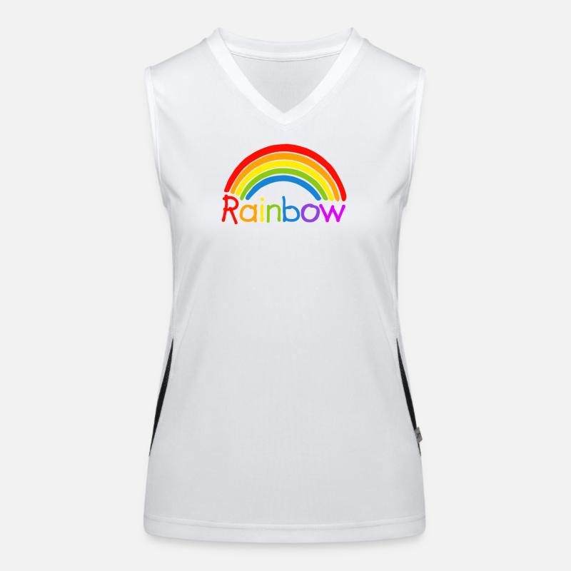 Rainbow rainbow LGBT Women's Functional Contrast Tank Top