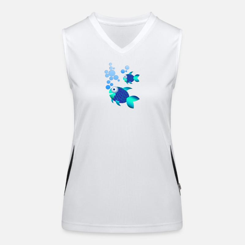 Fish Women's Functional Contrast Tank Top