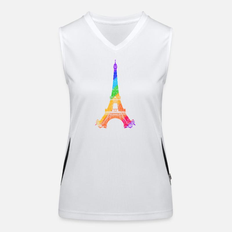 Eiffel Tower Débardeur respirant contrasté Femme