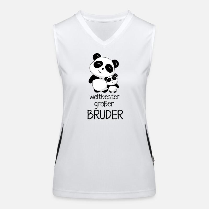 Weltbester grosser Bruder Funktionelles Kontrast-Tank Top für Frauen