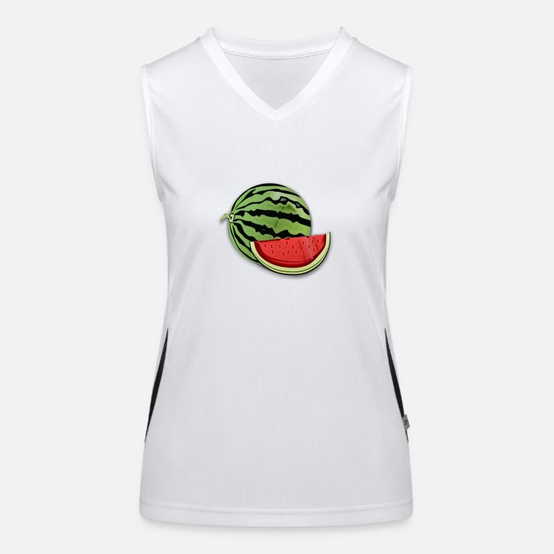 Melon Débardeur respirant contrasté Femme