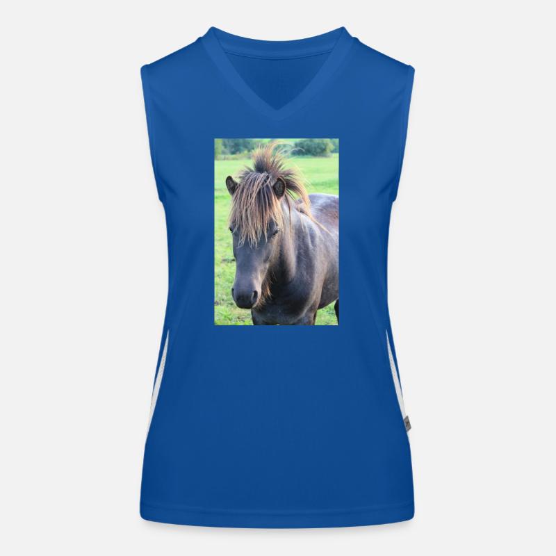 Affiche Cheval Cheval Débardeur respirant contrasté Femme