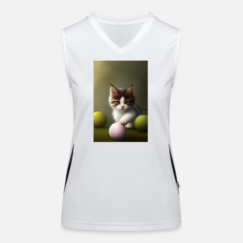 Baby Katze Funktionelles Kontrast-Tank Top für Frauen