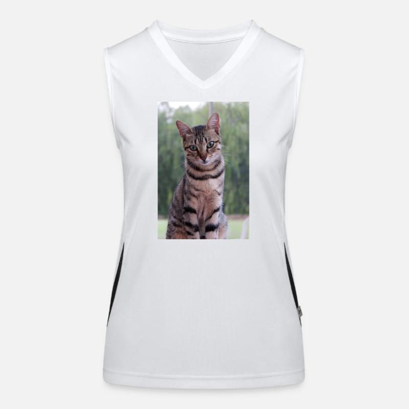 Katze Kätzchen Funktionelles Kontrast-Tank Top für Frauen