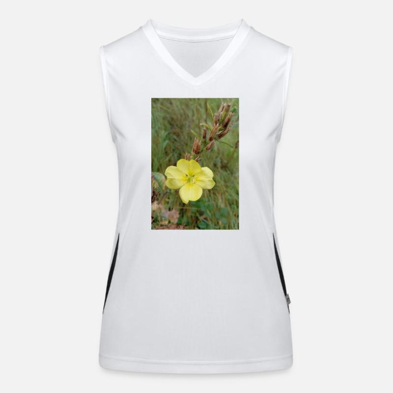 Good Morning Yellow Evening Primrose Women's Functional Contrast Tank Top