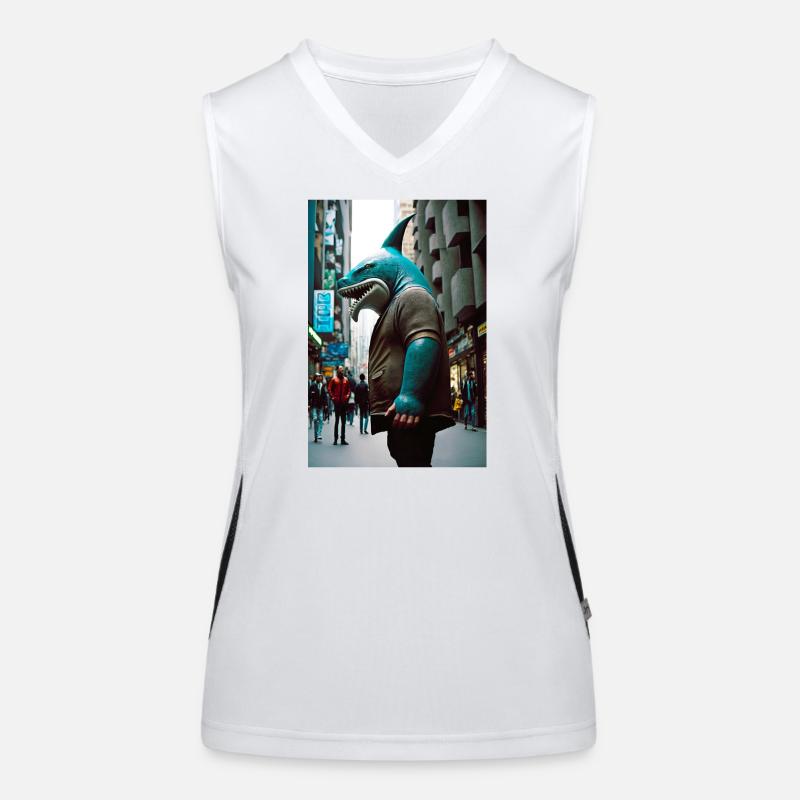 Anthropomorph 04 Funktionelles Kontrast-Tank Top für Frauen