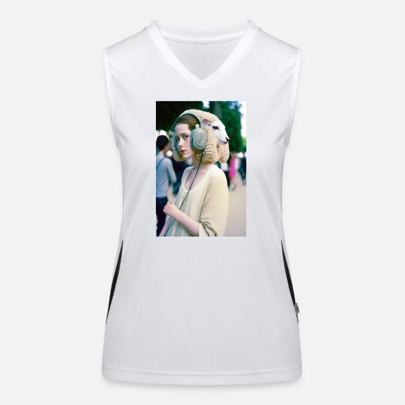 Anthropomorph 10 Funktionelles Kontrast-Tank Top für Frauen