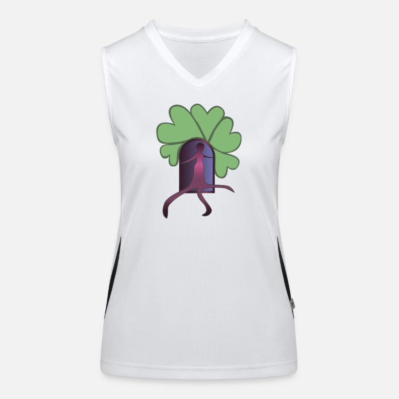 Sortez Rose Débardeur respirant contrasté Femme