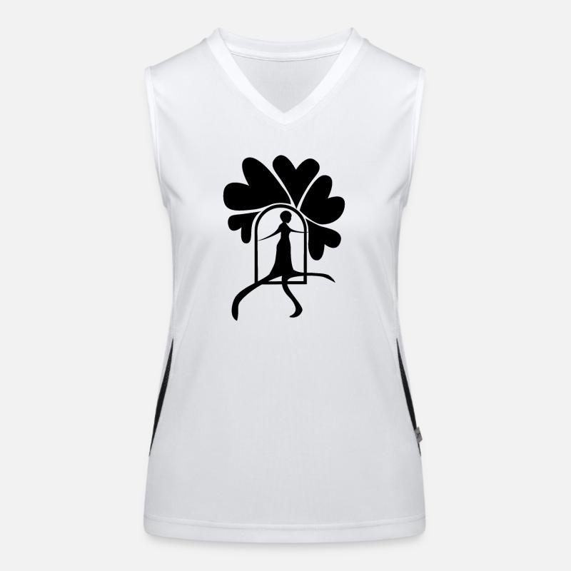 Step out black Women's Functional Contrast Tank Top