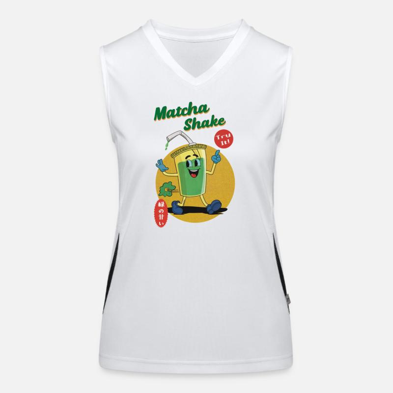 Matcha Shake - Try it! Funktionelles Kontrast-Tank Top für Frauen