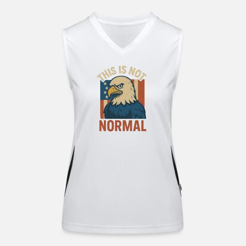 Not Normal Patriot Eagle Women's Functional Contrast Tank Top