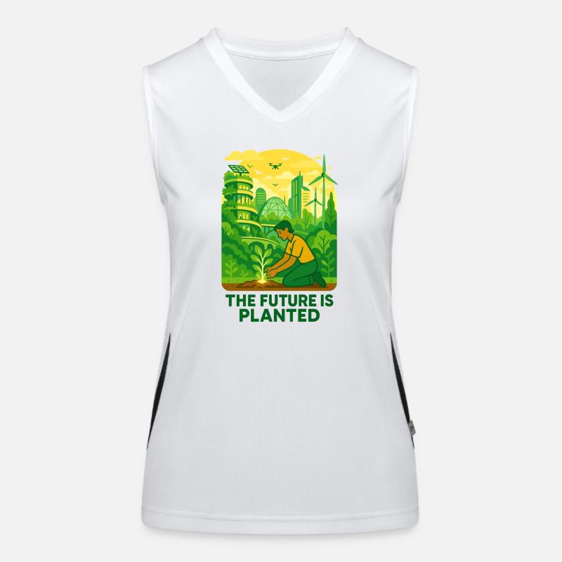 Solarpunk Roots Funktionelles Kontrast-Tank Top für Frauen