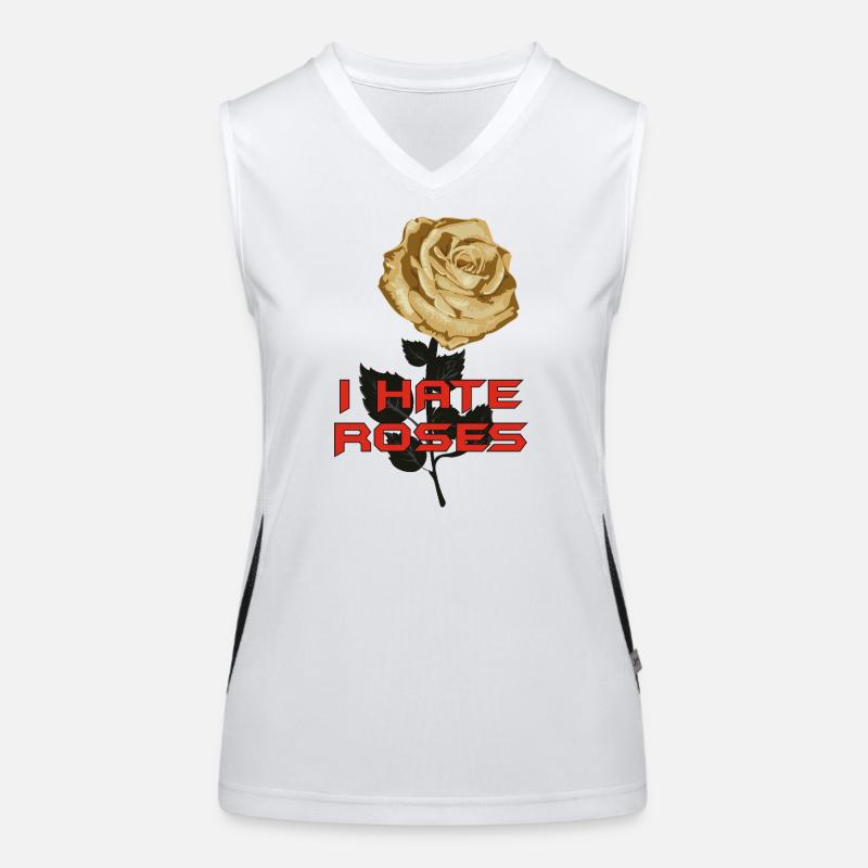Die Hate Roses Funktionelles Kontrast-Tank Top für Frauen