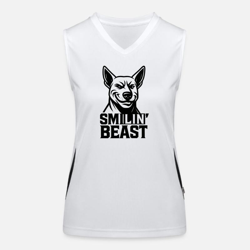 Smiling Beast Funktionelles Kontrast-Tank Top für Frauen