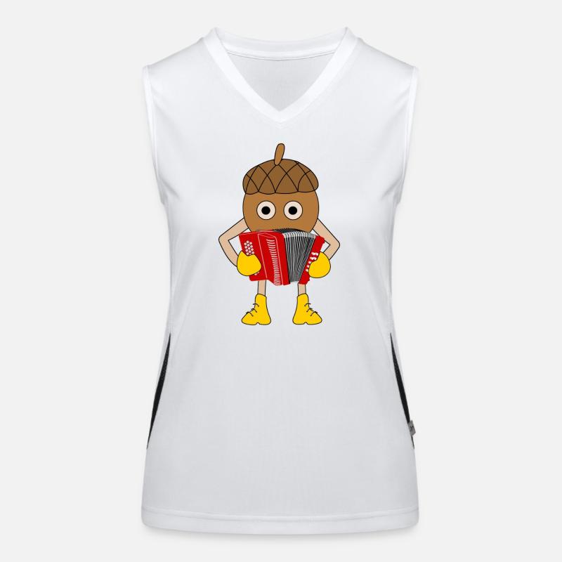 Knopf Akkordeonmutter Funktionelles Kontrast-Tank Top für Frauen