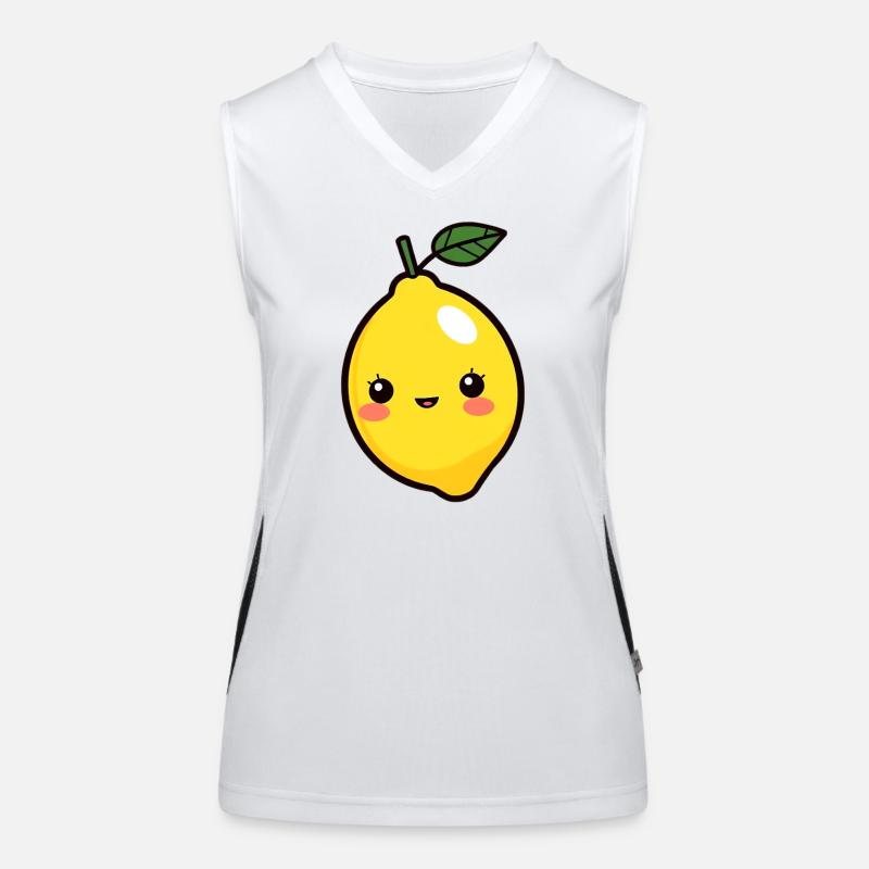 Zitrone Funktionelles Kontrast-Tank Top für Frauen