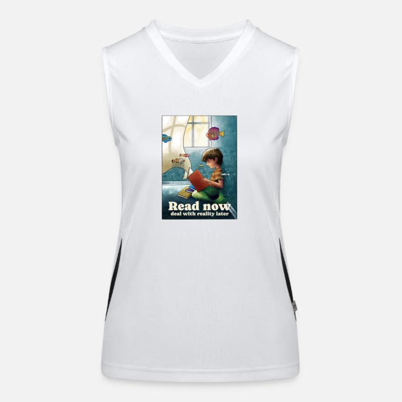 Reading below the surface Women's Functional Contrast Tank Top