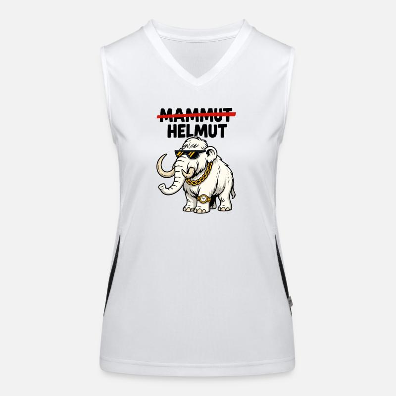 Helmut das Mammut Funktionelles Kontrast-Tank Top für Frauen