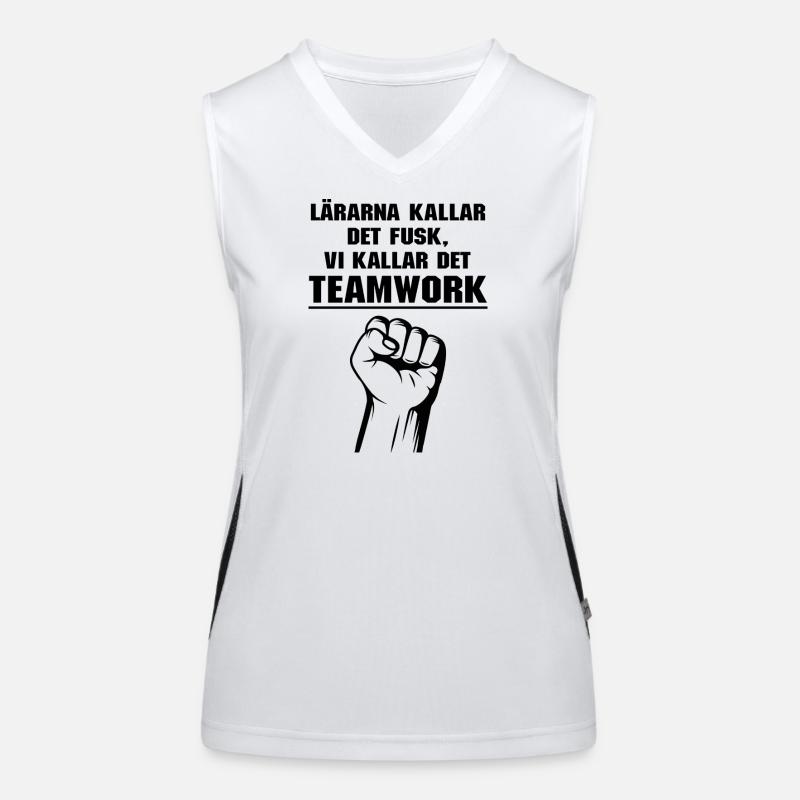 Class shirts The teachers call it cheating we call it Women's Functional Contrast Tank Top