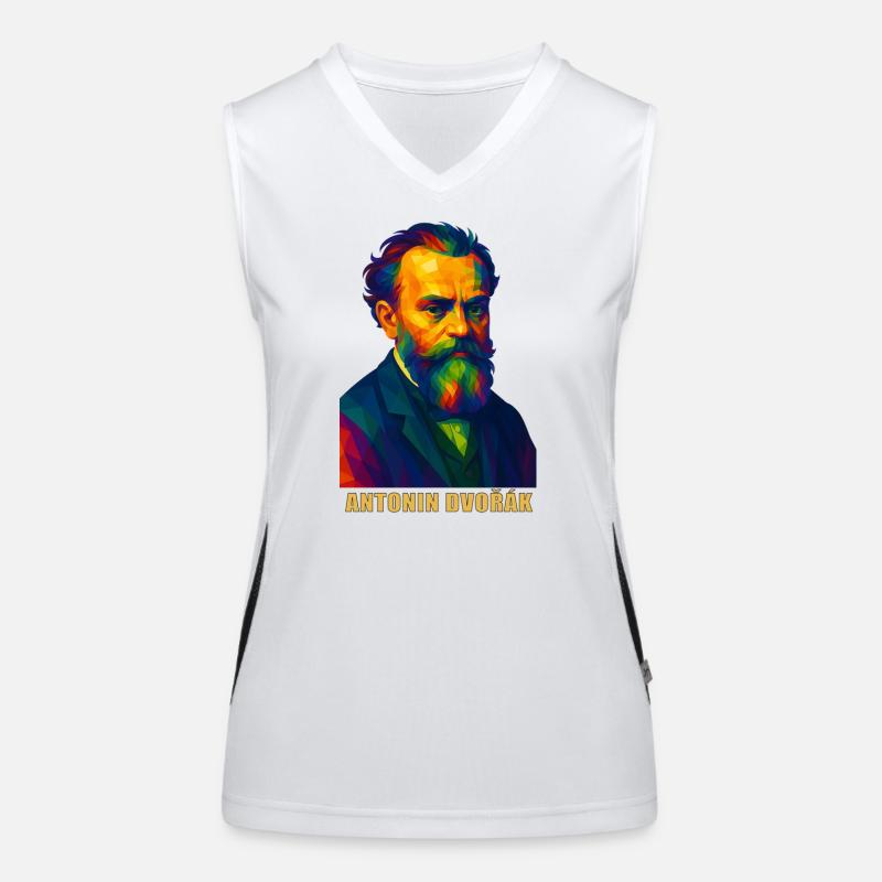 Portrait expressionniste d'Antonin Dvořák Débardeur respirant contrasté Femme